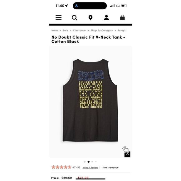 Torrid plus size 2/3 vegan cashmere sweater & no doubt rock band shirt - Picture 10 of 10